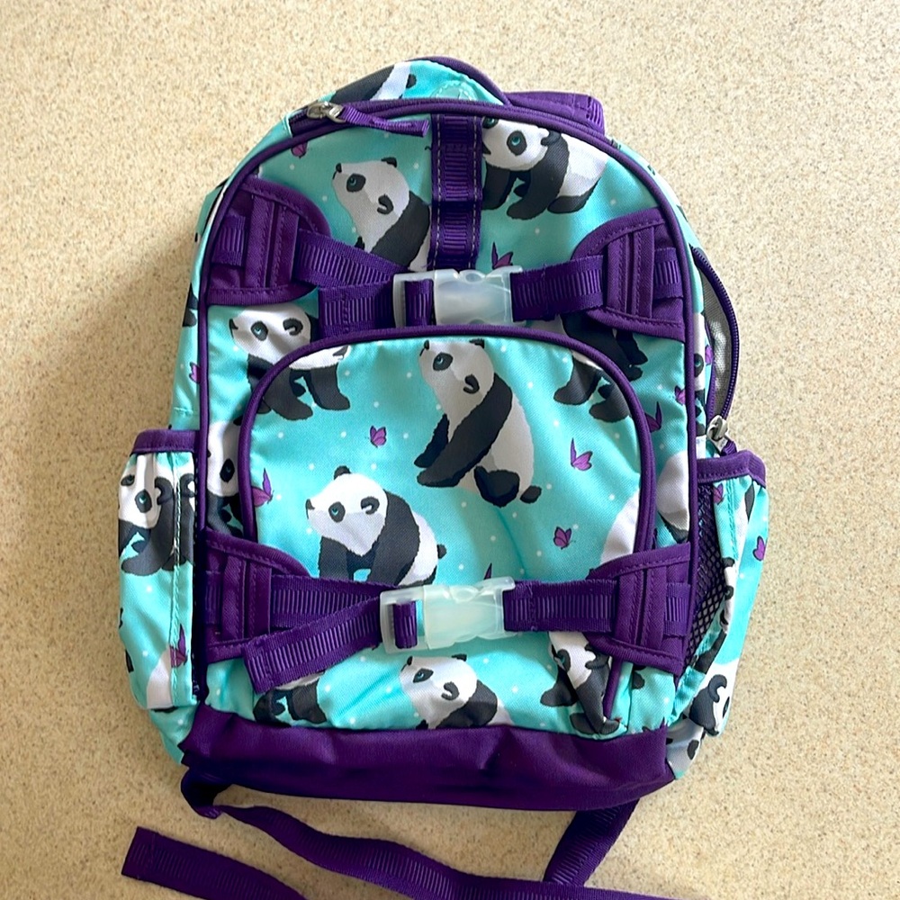 Pottery Barn Panda backpack size Small. In good condition!